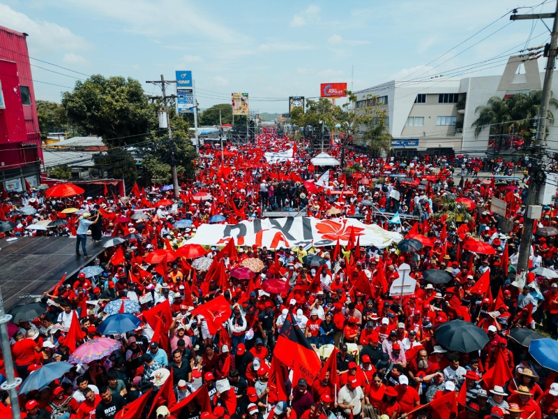 Controversia por el fracaso de la marcha de LIBRE en San Pedro Sula y el “Plan Venezuela”